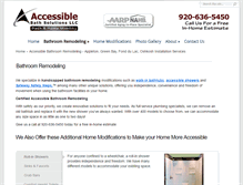 Tablet Screenshot of accessiblebathsolutions.com